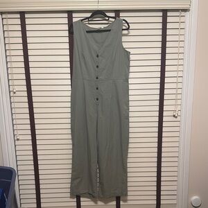 Gap Stylish Cotton Green Jumpsuit - Size 16